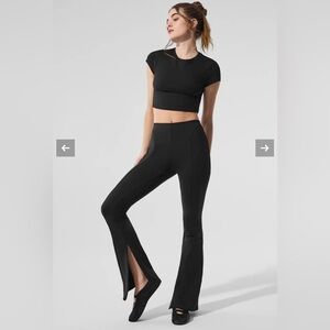 Alo High-Waist Zip It Flare Leggings Size Large